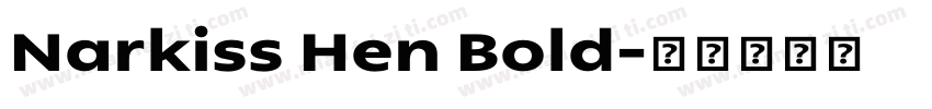 Narkiss Hen Bold字体转换
